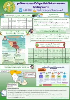 ศูนย์ติดตามและแก้ไขปัญหาภัยพิบัติด้านการเกษตรจังหวัดมุกดาหาร