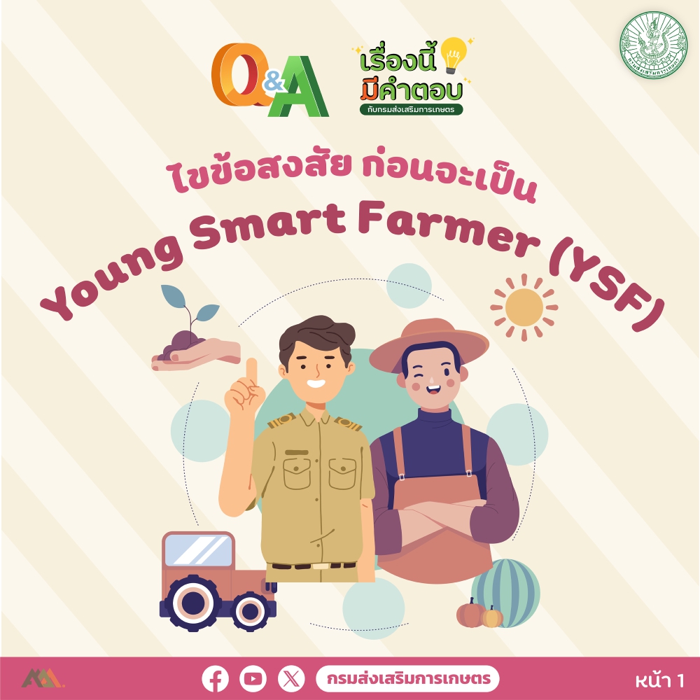 ช่วงเวลาสำคัญของYoungSmartFarmerเกษตรกรรุ่นใหม่ที่รักและอยากพัฒนาอาชีพด้านการเกษตร
