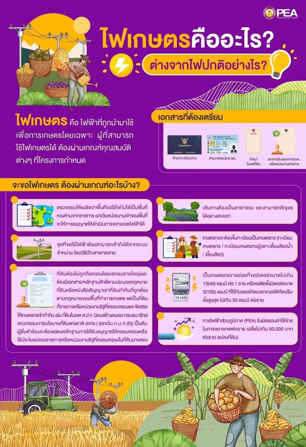 ไฟเกษตรคืออะไร ? ต่างจากไฟปกติอย่างไร ?