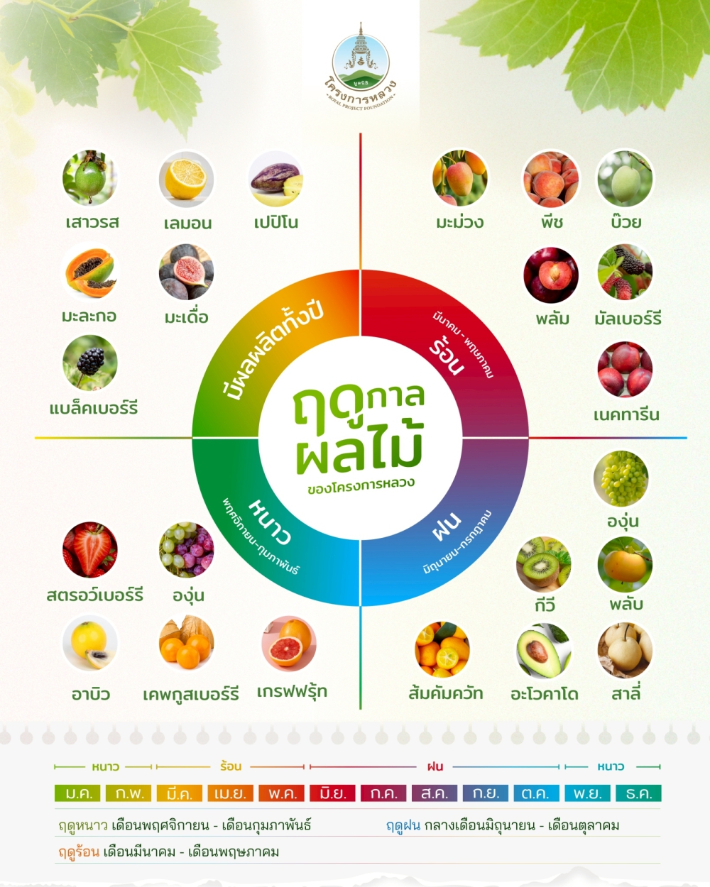 ผลไม้โครงการหลวง