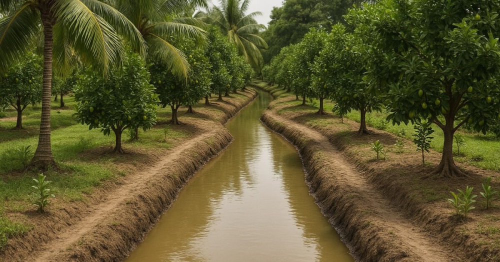คลองไส้ไก่ ขุดไว้ในสวน มีประโยชน์มากกว่าที่คิด