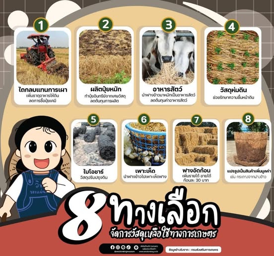 จัดการเศษวัสดุทางการเกษตร
