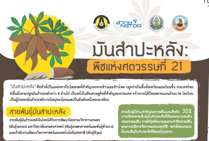 มันสำปะหลัง พืชแห่งทศวรรตที่ 21