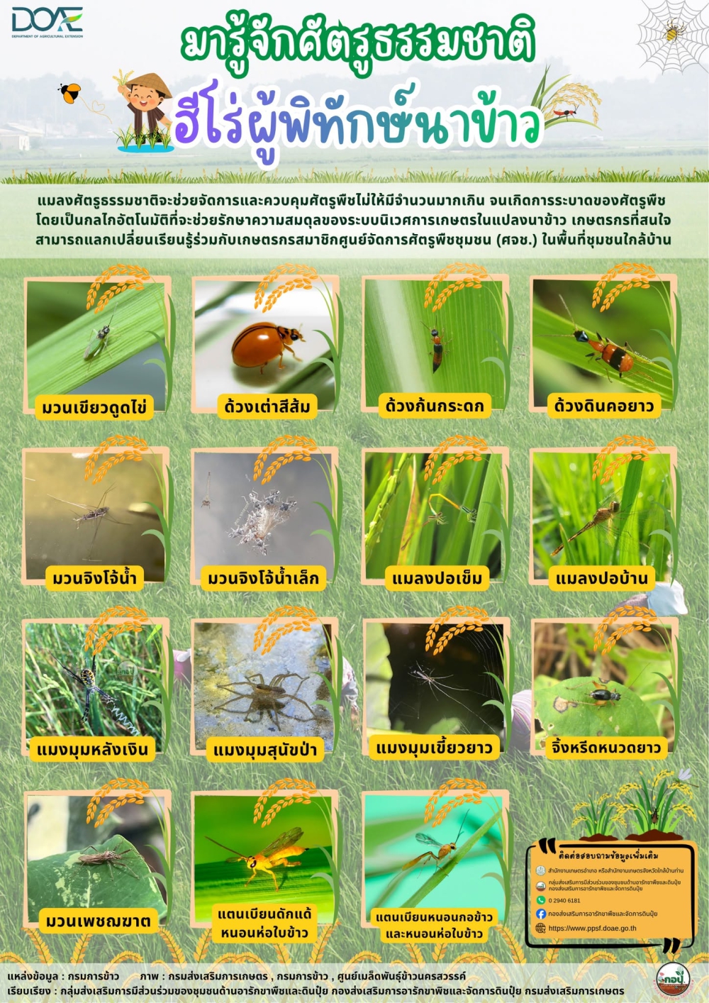 มาทำความรู้จักศัตรูธรรมชาติ