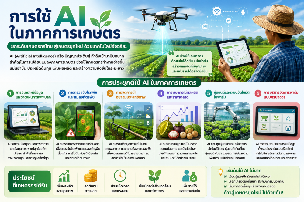 การใช้ AI ในภาคการเกษตร