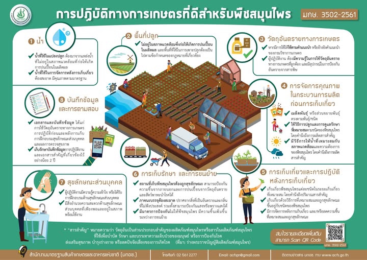 การปฏิบัติทางการเกษตรที่ดีสำหรับพืชสมุนไพร