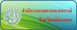 ข้อมูลสำนักงานเกษตรและสหกรณ์จังหวัดแม่ฮ่องสอน