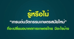 ส่อง 6 เทรนด์เทคโนโลยีเปลี่ยนอนาคตการเกษตรไทย