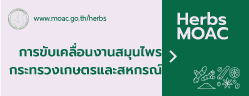 การขับเคลื่อนงานสมุนไพรกระทรวงเกษตรและสหกรณ์