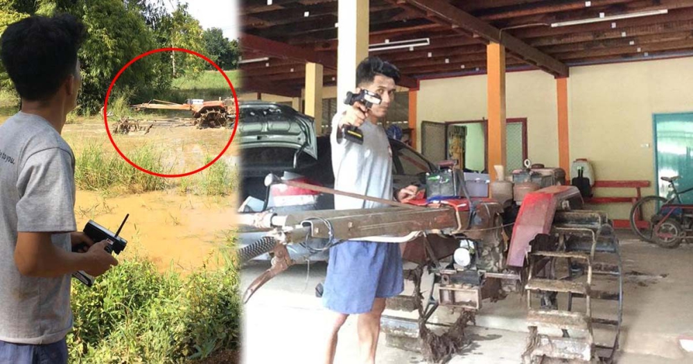 หนุ่มสุโขทัยต่อยอดรถไถนาบังคับวิทยุ