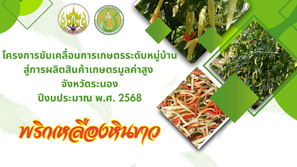 โครงการขับเคลื่อนการเกษตรระดับหมู่บ้านสู่การผลิตสินค้าเกษตรมูลค่าสูง