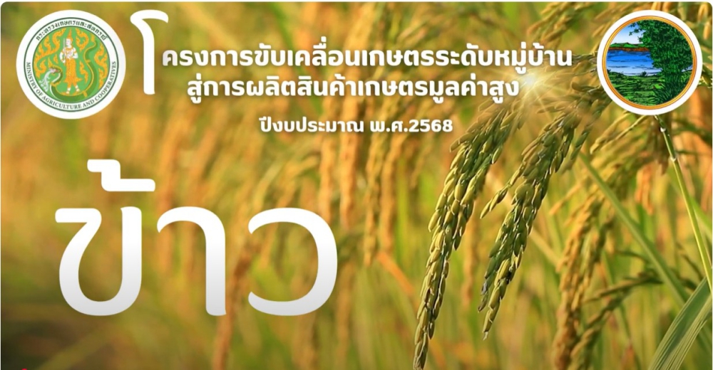 โครงการขับเคลื่อนเกษตรระดับหมู่บ้านสู่การผลิตสินค้าเกษตรมูลค่าสูง