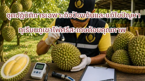 จังหวัดศรีสะเกษคุมเข้มมาตรการตรวจก่อนตัดทุเรียน