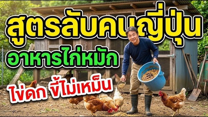 ไก่ไข่ดกขี้ไม่เหม็น!สูตรผสมอาหารไก่หมักจุลินทรีย์