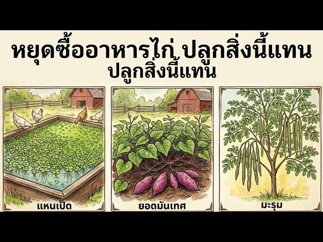 7พืชชนิดนี้สามารถแทนอาหารไก่ได้ทั้งหมด!