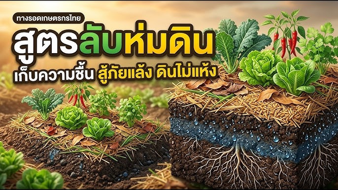 สูตรลับหุ่มดิน เก็บความชื้น สู้ภัยแล้ง ดินไม่แห้ง