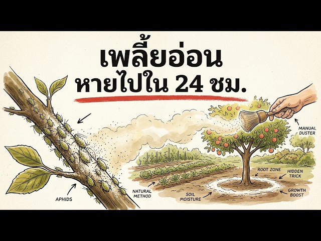 7 เคล็ดลับธรรมชาติที่ชาวสวนใช้จัดการเพลี้ยอ่อนและมด