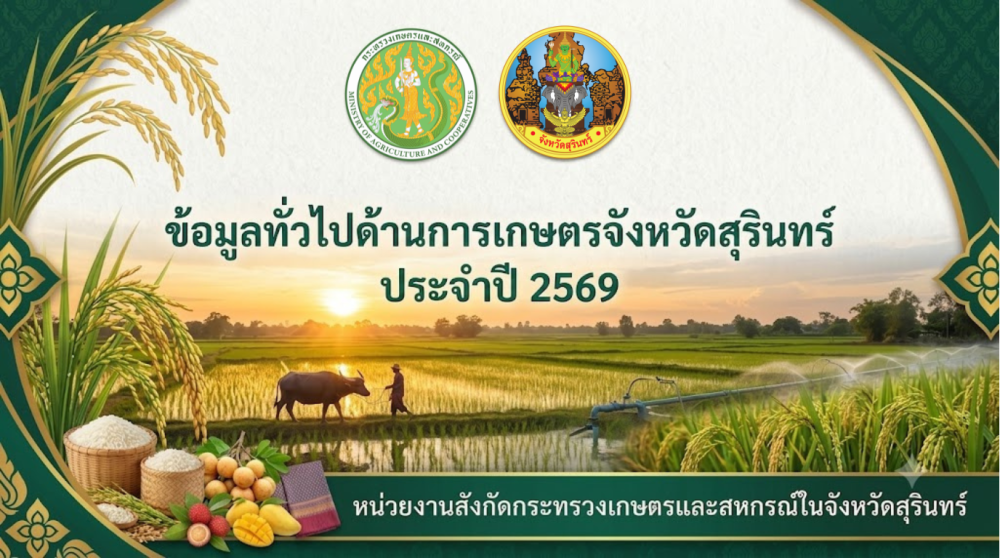 ข้อมูลทั่วไปด้านการเกษตรจังหวัดสุรินทร์