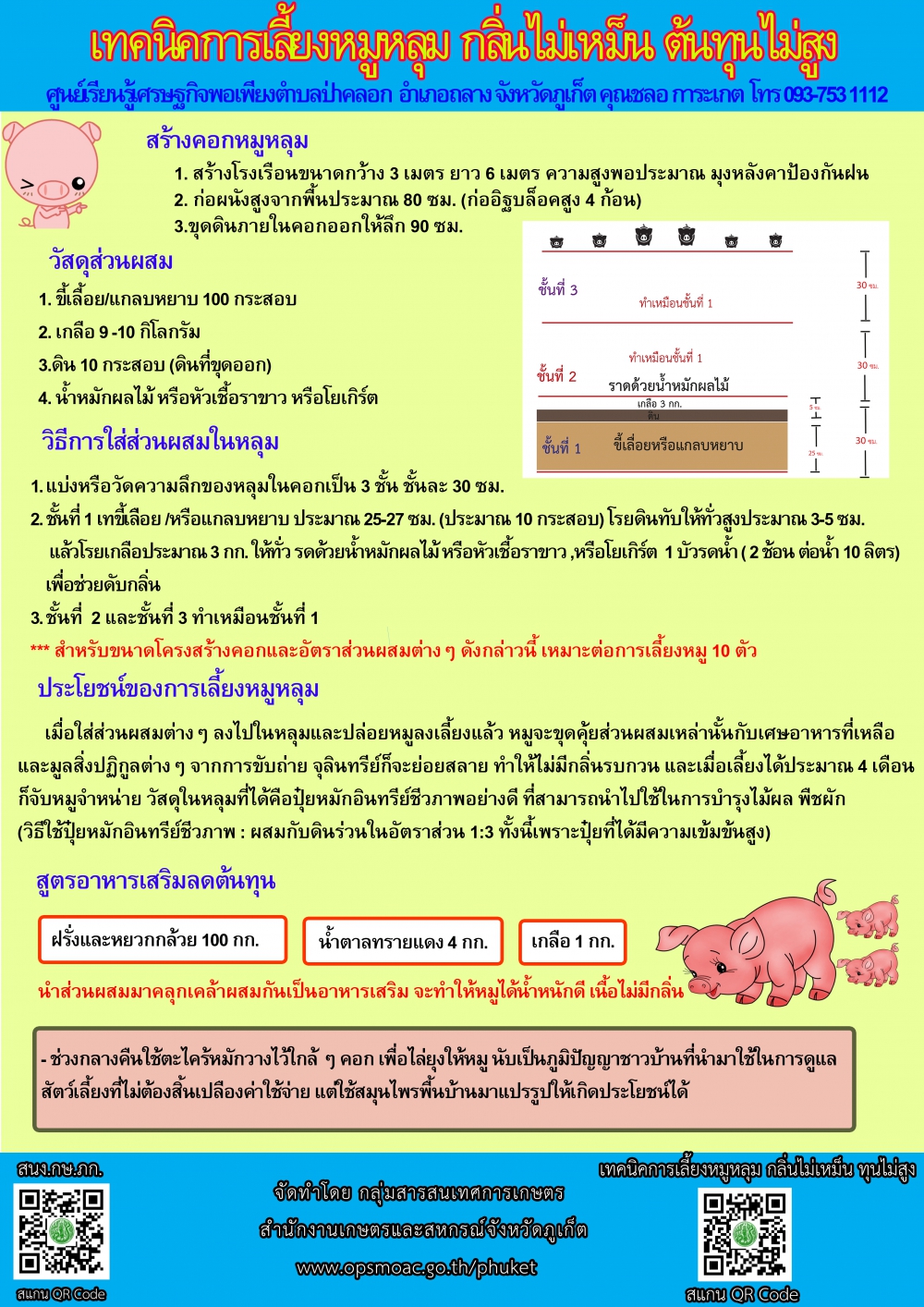 เทคนิคการเลี้ยงหมูหลุม กลิ่นไม่เหม็น ต้นทุนไม่สูง