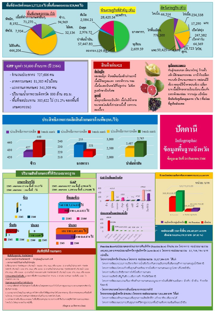 ข้อมูลพื้นฐานจังหวัดที่ใช้สนับสนุนการตรวจราชการและครม.สัญจร