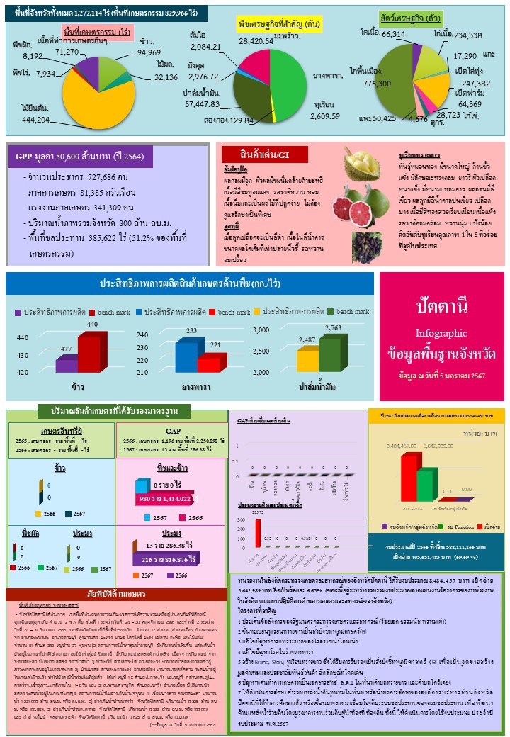 ข้อมูลพื้นฐานจังหวัดที่ใช้สนับสนุนการตรวจราชการและครม.สัญจร