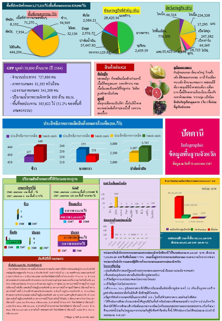 ข้อมูลพื้นฐานจังหวัดที่ใช้สนับสนุนการตรวจราชการและครม.สัญจร