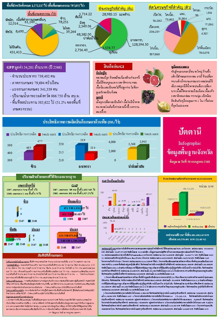 ข้อมูลพื้นฐานจังหวัดที่ใช้สนับสนุนการตรวจราชการและครม.สัญจร