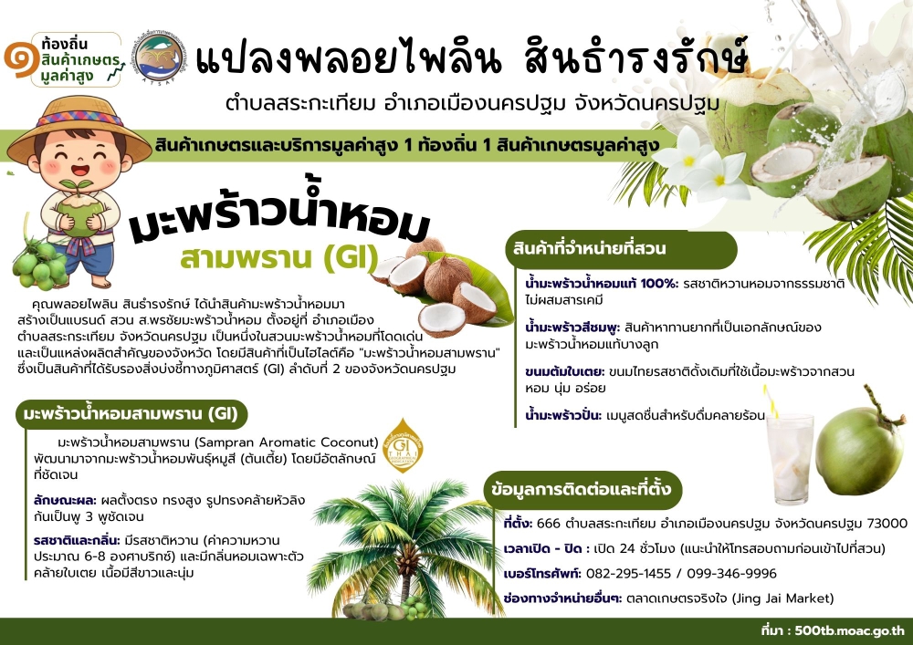 แปลงพลอยไพลินสินธำรงรักษ์ตำบลสระกะเทียม