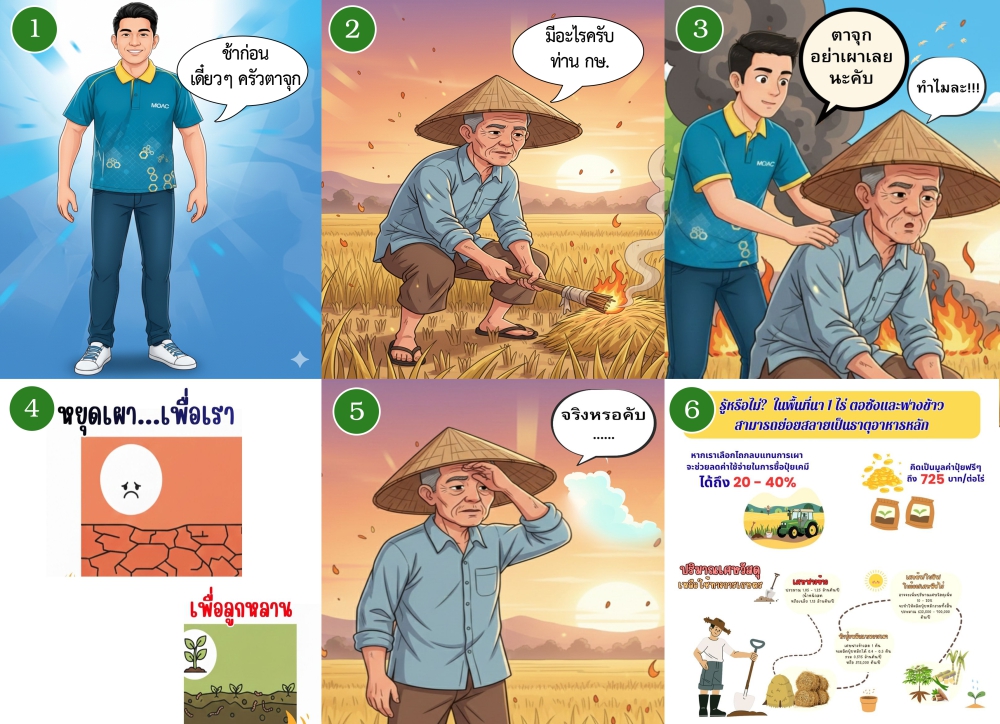 หยุดเผา....ในพื้นที่การเกษตร