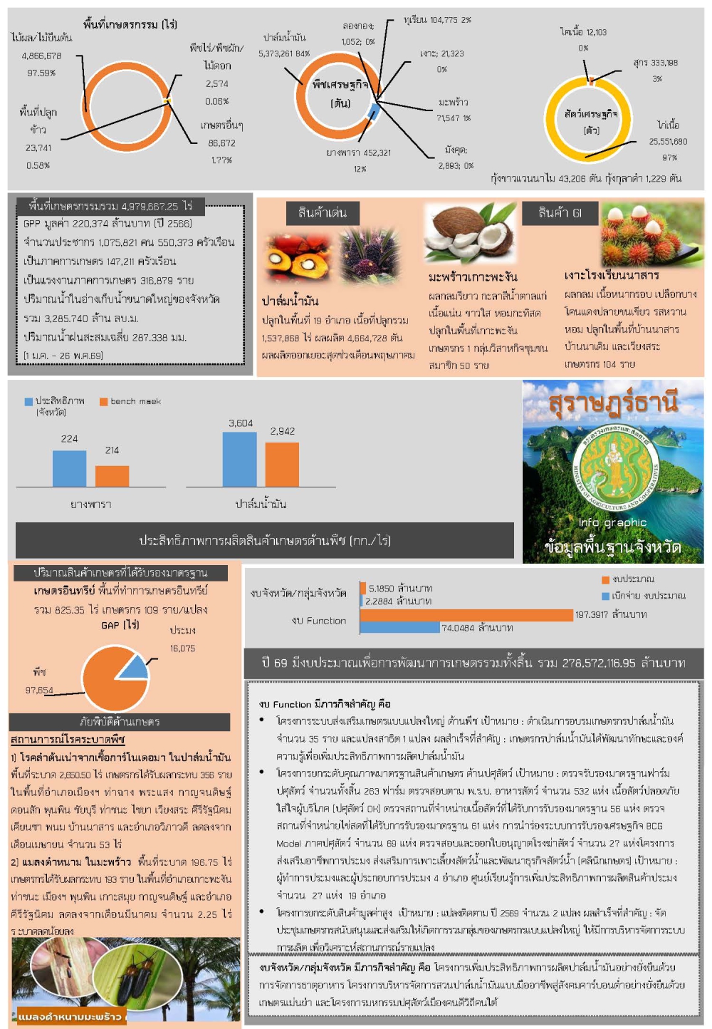 ข้อมูลพื้นฐานจังหวัดสุราษฎร์ธานี