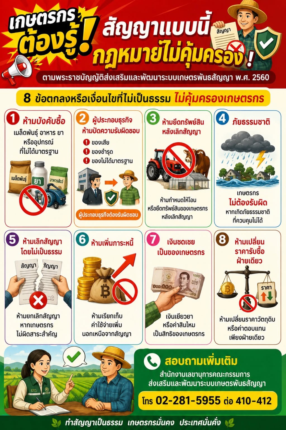 8ข้อตกลงหรือเงื่อนไขที่ไม่เป็นธรรมในสัญญา