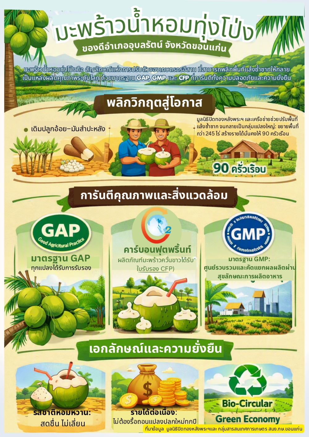 มะพร้าวน้ํำหอมทุ่งโป่ง