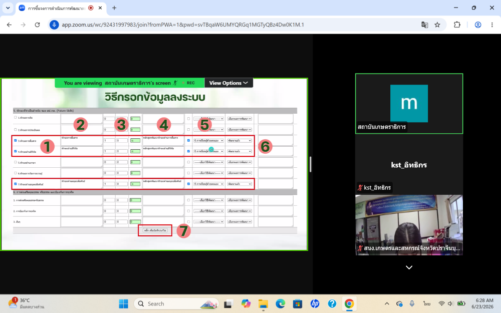 การชี้แจงการดำเนินการพัฒนาตนเองตามแผนพัฒนารายบุคคล