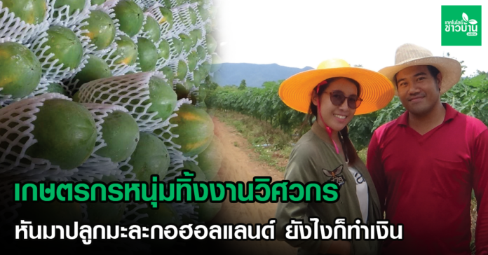 เกษตรกรหนุ่มทิ้งงานวิศวกร