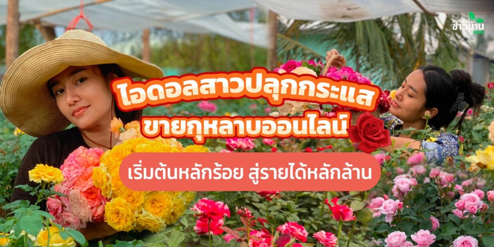 เกษตรกรสาวผู้หลงใหลในกุหลาบ