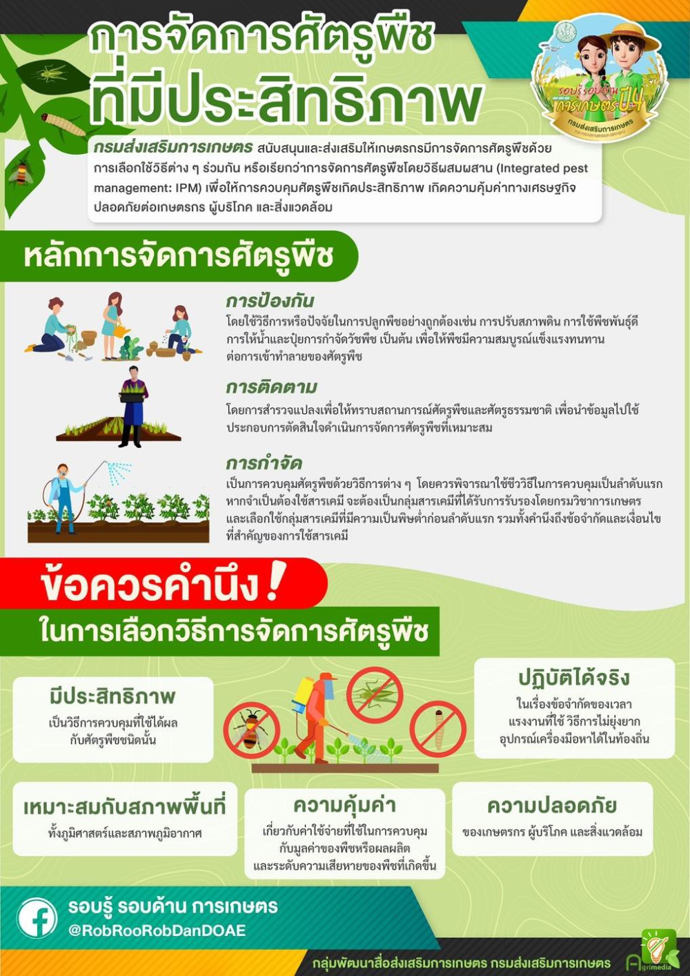 การจัดการศัตรูพืชที่มีประสิทธิภาพ.