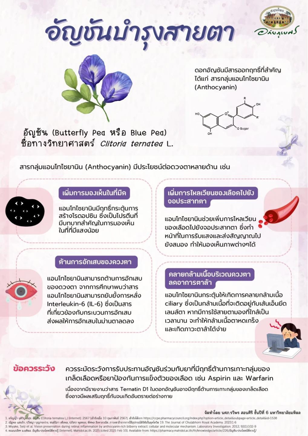 สมุนไพรน่ารู้ | อัญชัน บำรุงสายตา