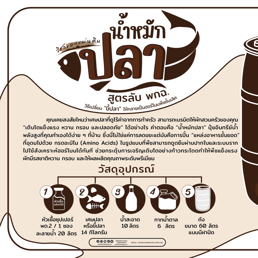 น้ำหมักปลา สูตร พกฉ.