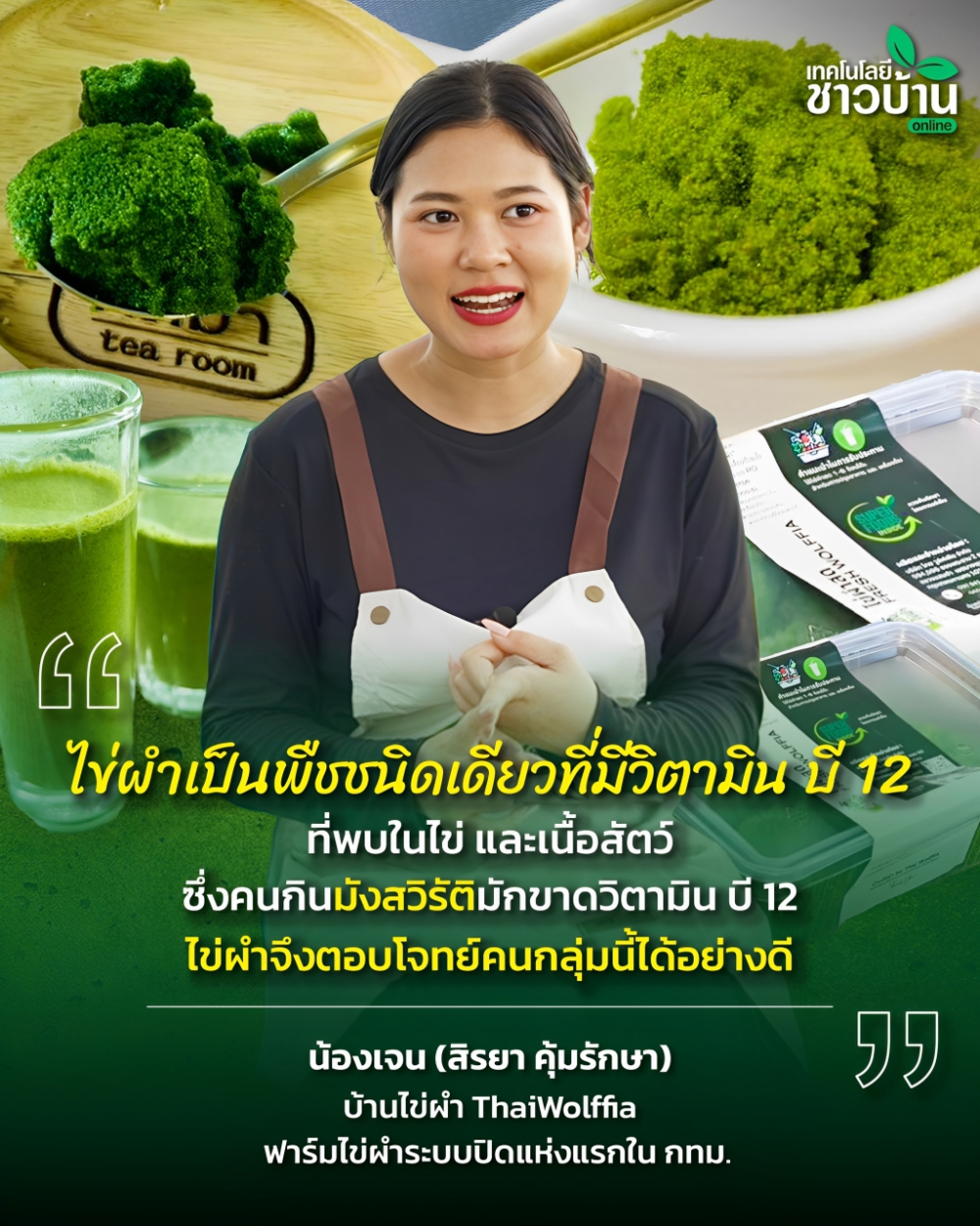 การเพาะเลี้ยงไข่ผำ