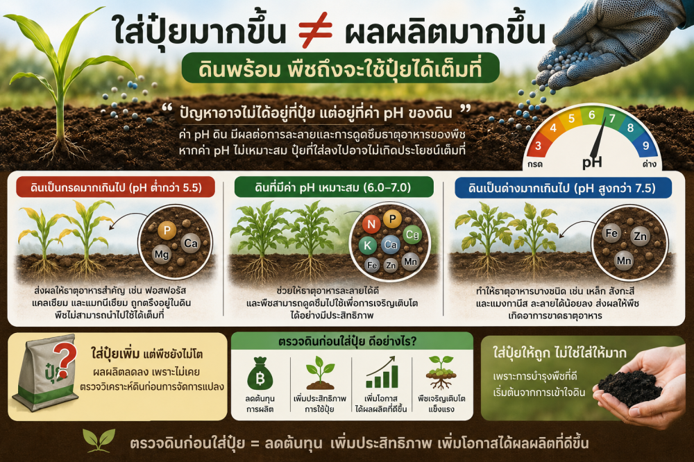 ปุ๋ยหมดไปเป็นหมื่น…แต่ผลผลิตไม่เพิ่ม
