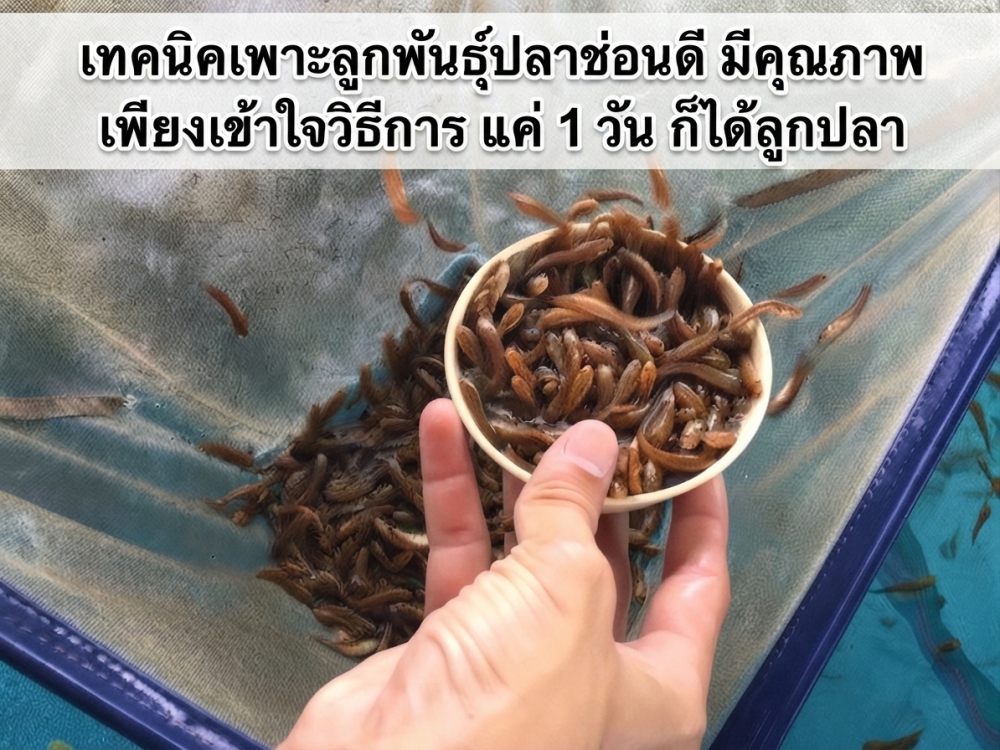 เทคนิคเพาะลูกพันธุ์ปลาช่อนดี