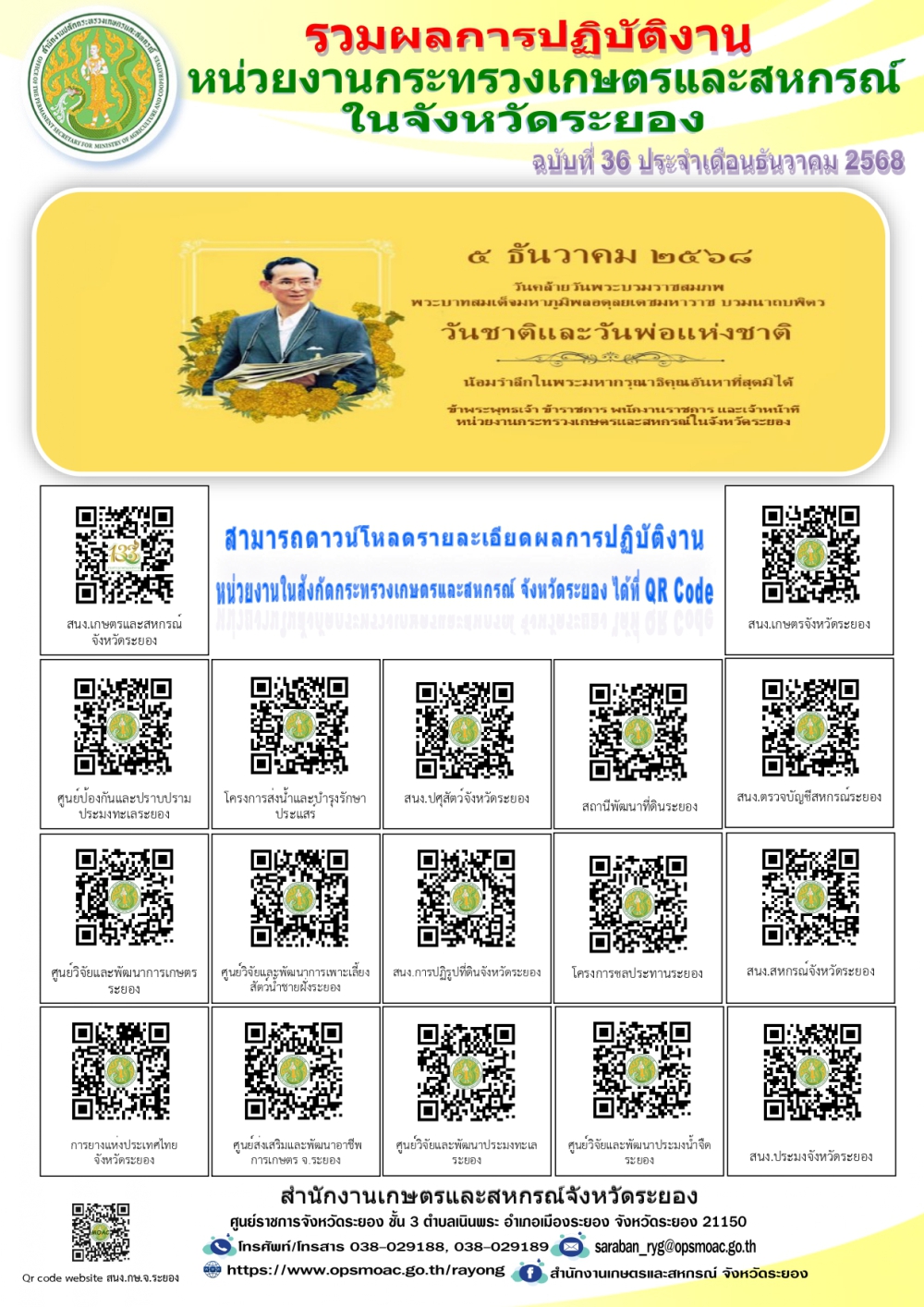 ข่าวประชาสัมพันธ์เดือนธันวาคม 2568