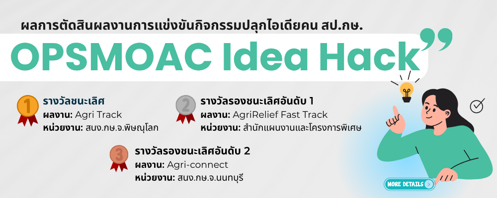 ประกาศผล Opsmoac Idea Hack