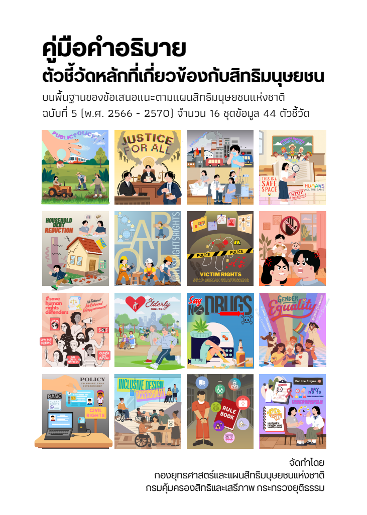 คู่มือคำอธิบายตัวชี้วัดหลักที่เกี่ยวข้องกับสิทธิมนุษยชน