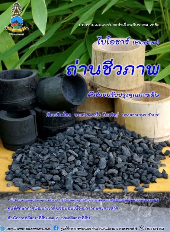 ไบโอชาร์ (ฺBiochar) ถ่านชีวภาพ ตัวช่วยปรับปรุงคุณภาพดิน