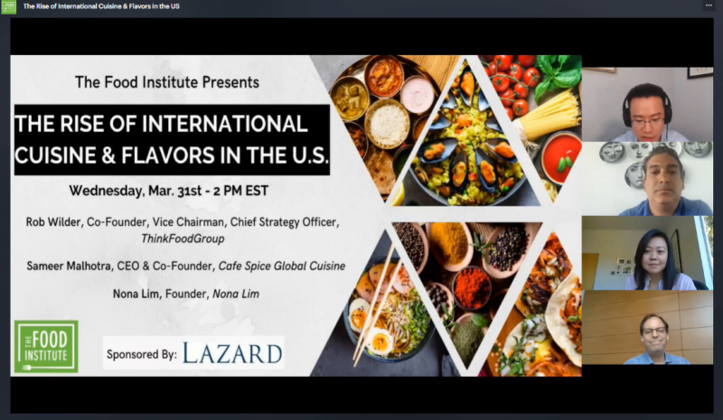 Webinar The Rise of International Cuisine and Flavors in the US”