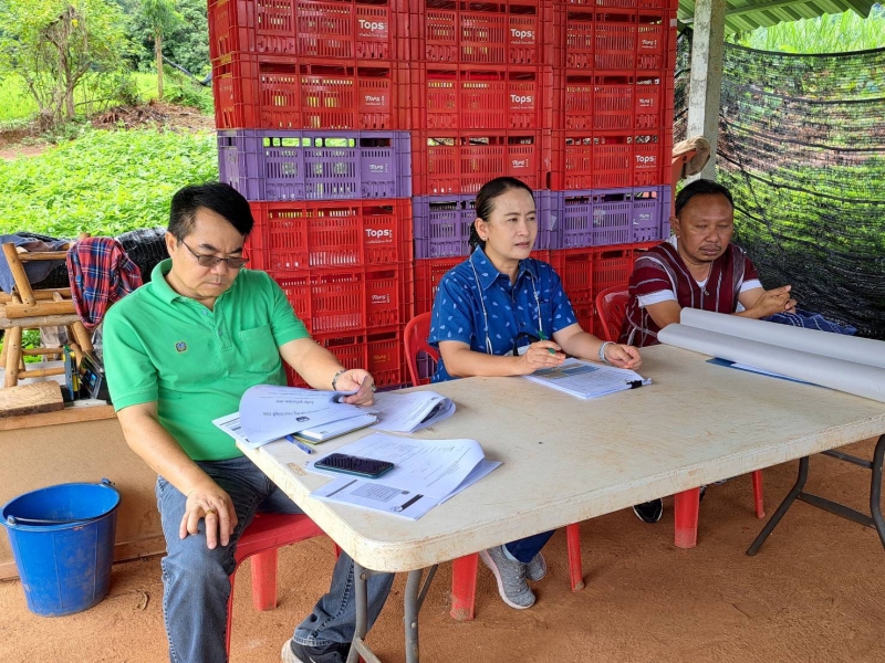 ร่วมการจัดการประชุมประชาคมเพื่อจัดทำแผนพัฒนาการเกษตรระดับหมู่บ้าน