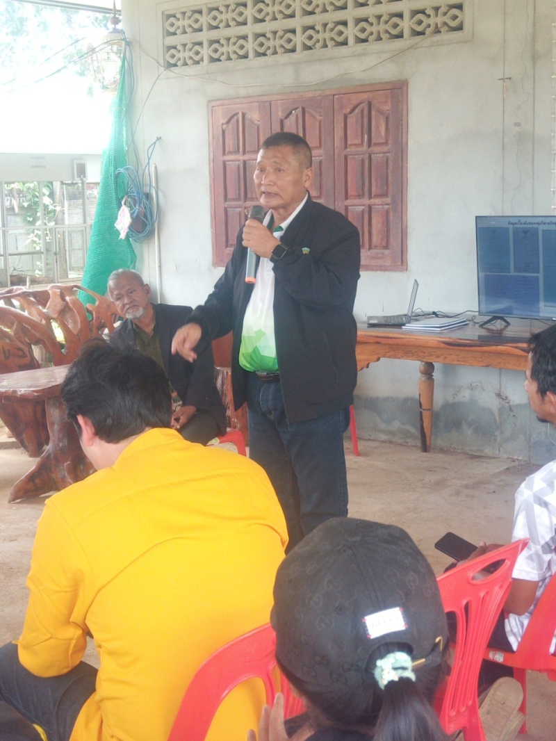 ลงพื้นที่เพื่อติดตามความก้าวหน้าของกลุ่มเกษตรกรที่ได้รับการสนับสนุนเงินกู้ยืม