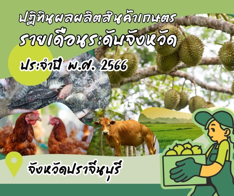 ปฏิทินผลผลิตสินค้าเกษตรรายเดือนระดับจังหวัด