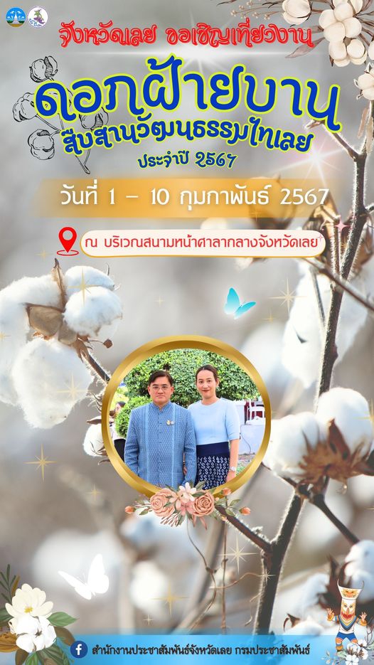 ขอเชิญเที่ยวงานดอกฝ้ายบาน